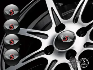 Mini Cooper Logo Insignes Bombés Autocollants Roues Élégants